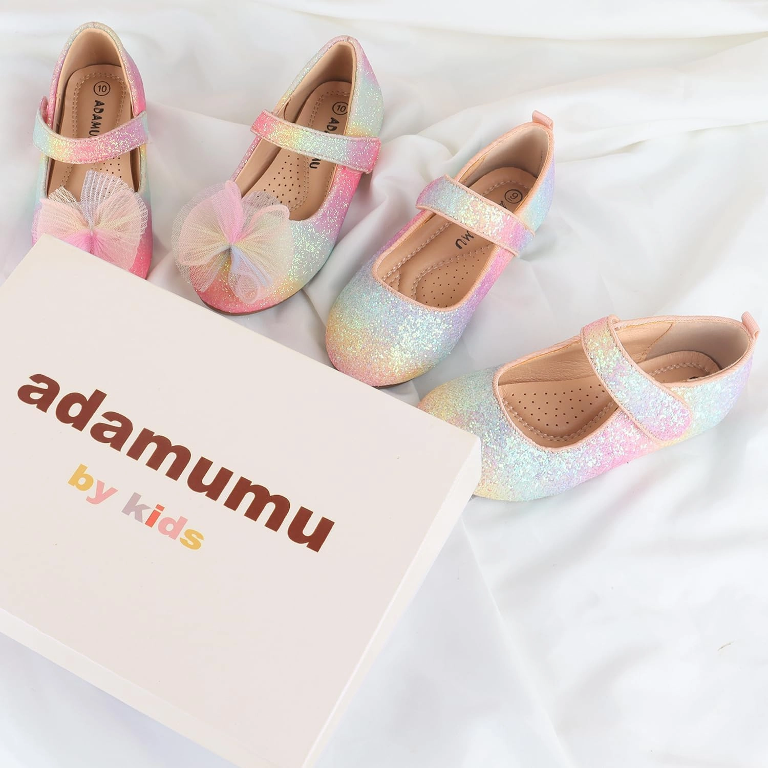 Asics Gel Challenger 14 Shoes ADAMUMU Girls Dress Up Shoes Sparkly Shoes for Girls Princess Mary Jane School Uniform Dress Shoes in Performance, Prom and Graduation for Toddler/Little/Big Kids