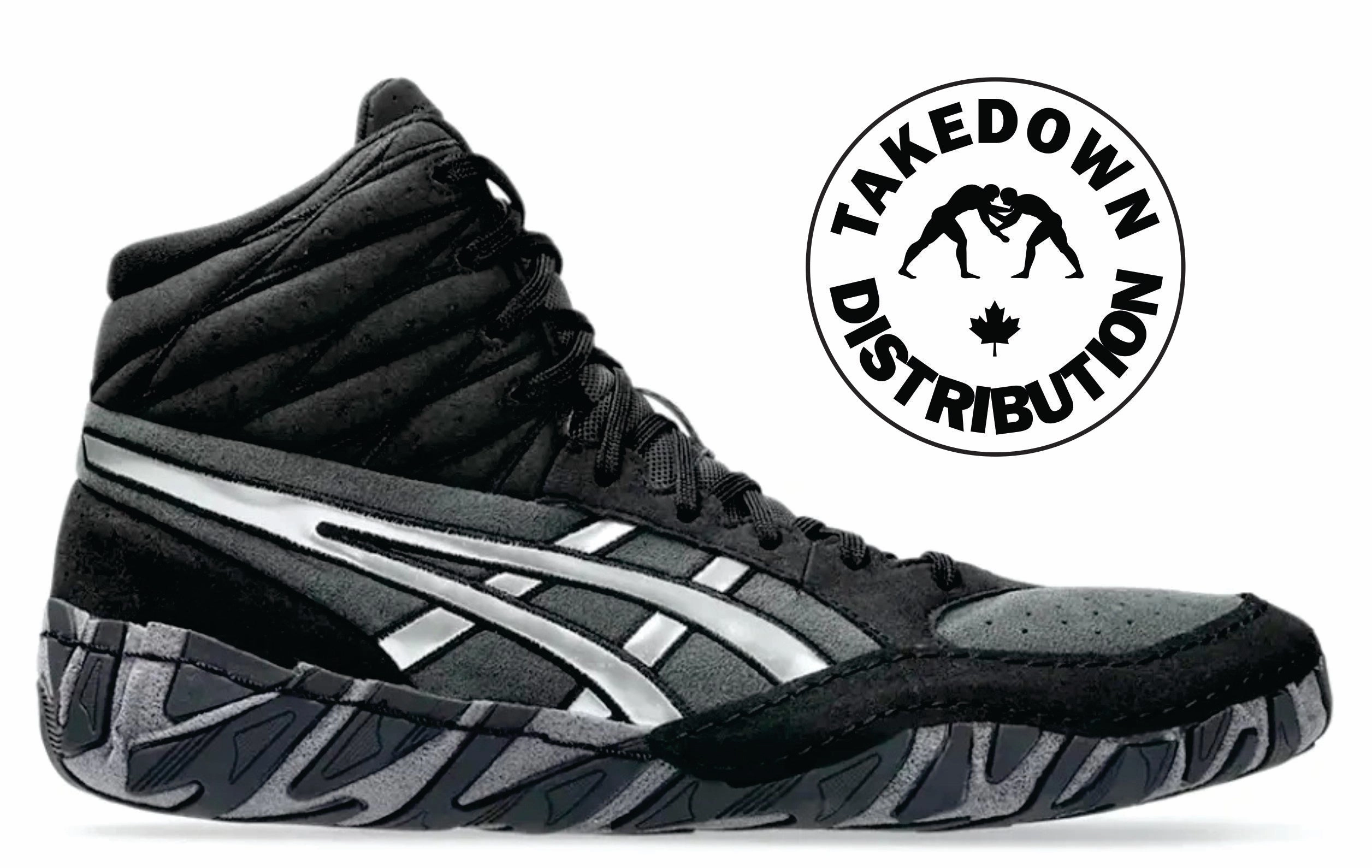 ASICS Shoe Wrestling Aggressor 6 Black/Pure Silver Asics Oc Runner Shoes