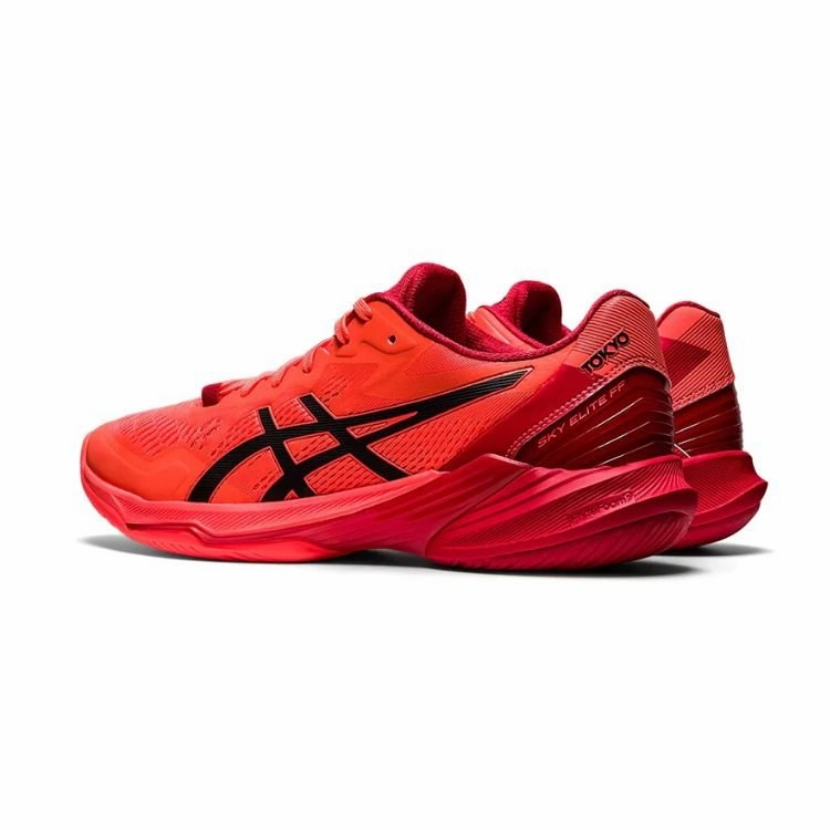 Asics Volleyball Shoes Paris ASICS Sky Elite Ff 2 Tokyo Running Shoes Red/Black 1051A072-701