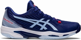 Asics Walking Shoes Australia ASICS Solution Speed FF 2 Tennis Shoes for Women - Traditional Lace-up Closure - PU Upper Dive Blue/Soft Sky 7 B - Medium