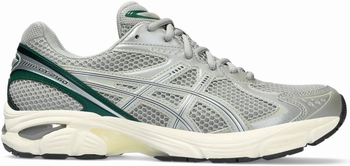 Best Volleyball Asics Shoes ASICS Unisex GT-2160 Sportstyle Shoes, 8.5, Seal Grey/Jewel Green