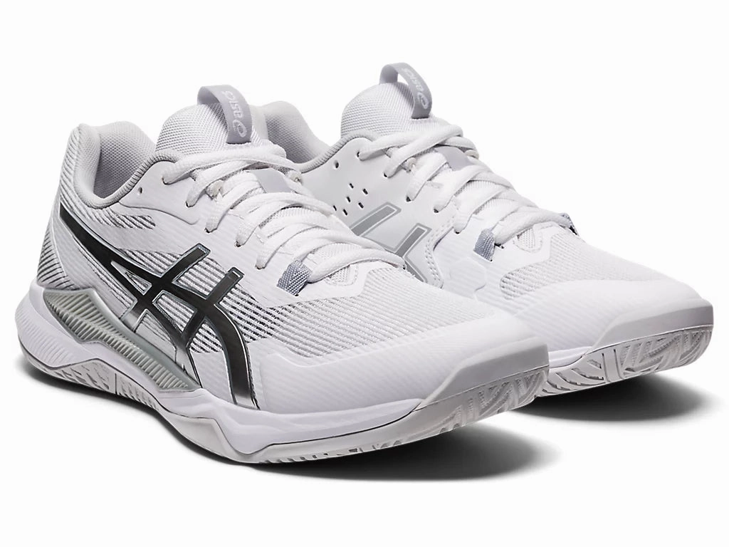 Shoes Similar To Asics Ds Trainer Asics Women's Gel-Tactic - white/pure silver CLOSEOUT - NO RETURNS