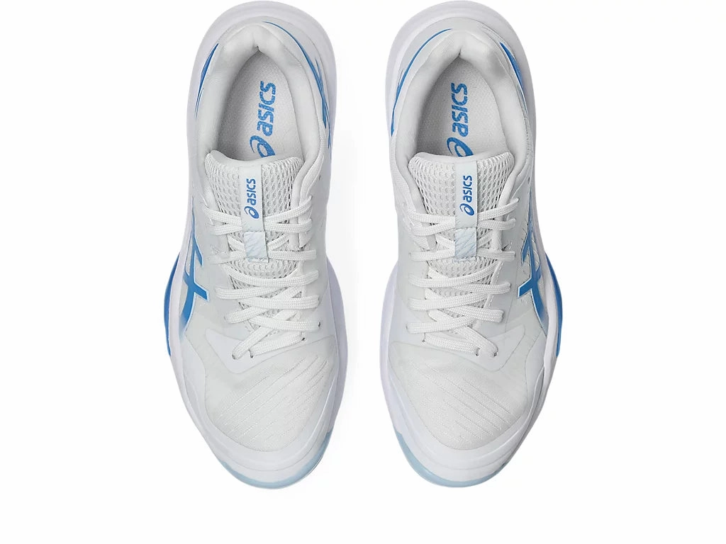 Asics Women's Sky Elite FF 3 - white/blue coast Asics Volleyball Shoes Academy