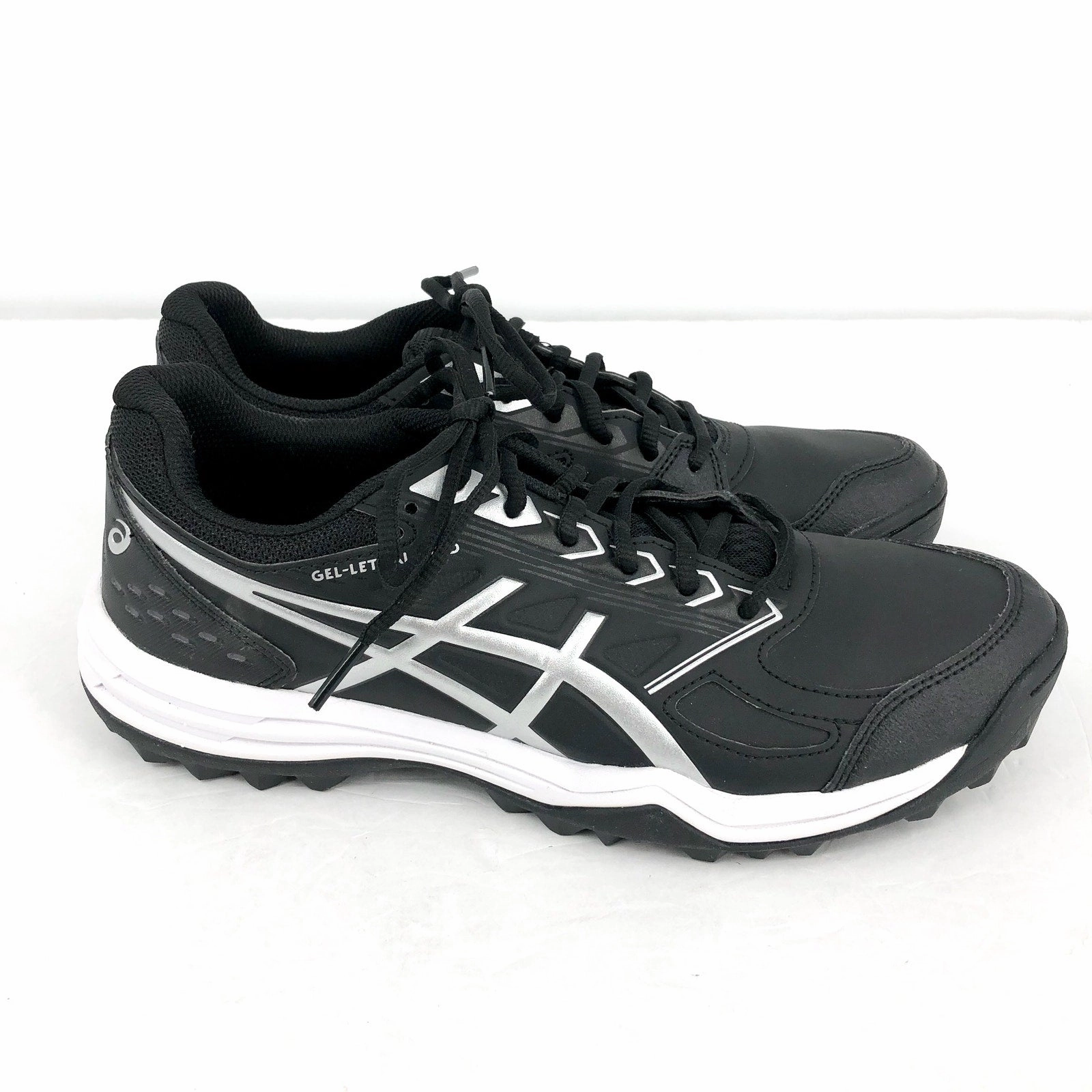 ASICS Womens Gel-Lethal Field Hockey Sneakers US 10 Black Silver Lace Up NIB Best Asics Stability Shoes