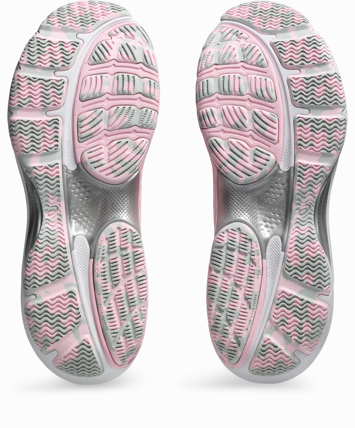 Asics Knit Running Shoes Asics Womens Netburner Shield - White/Cotton Candy