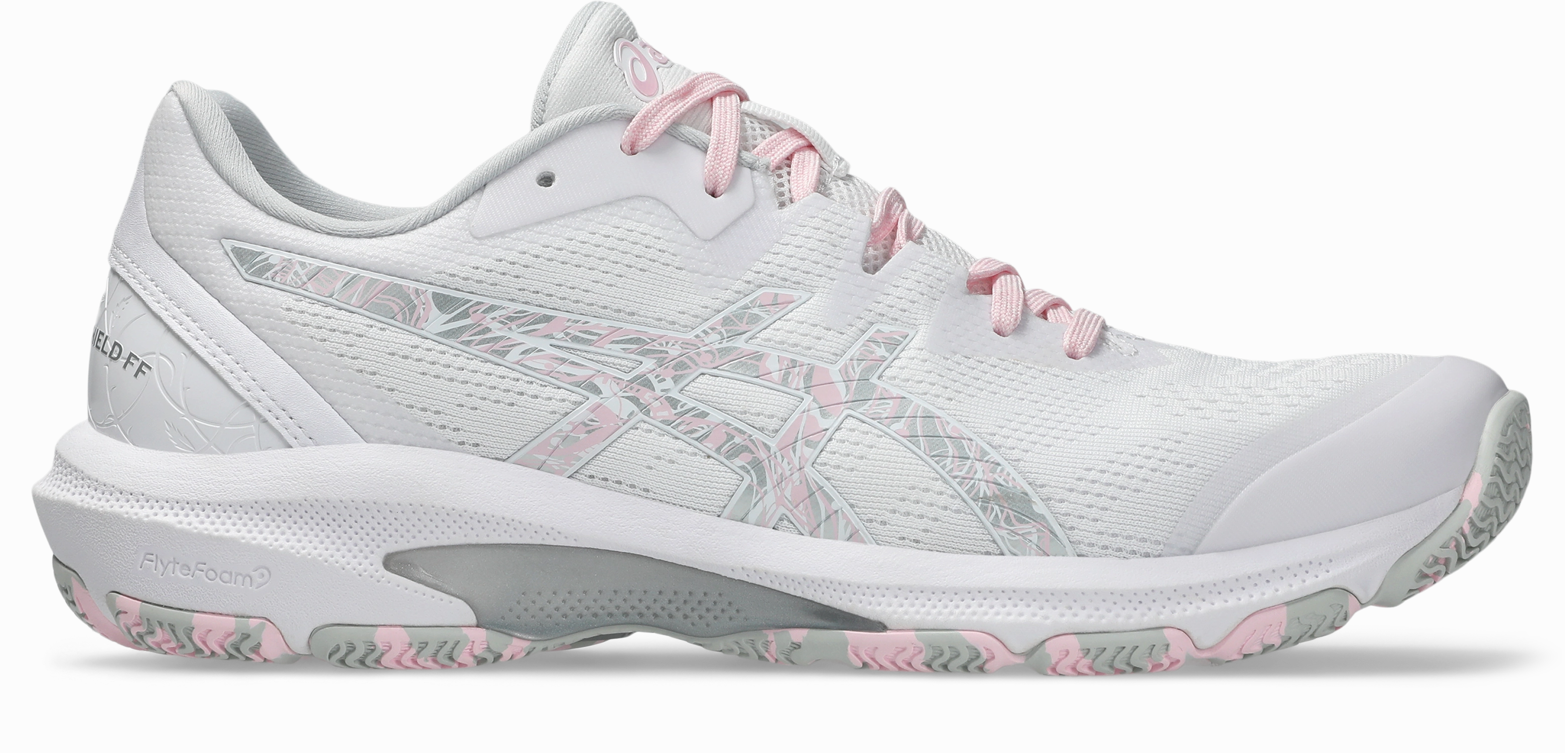 Asics Gel Solution Speed 3 Tennis Shoe Asics Womens Netburner Shield - White/Cotton Candy
