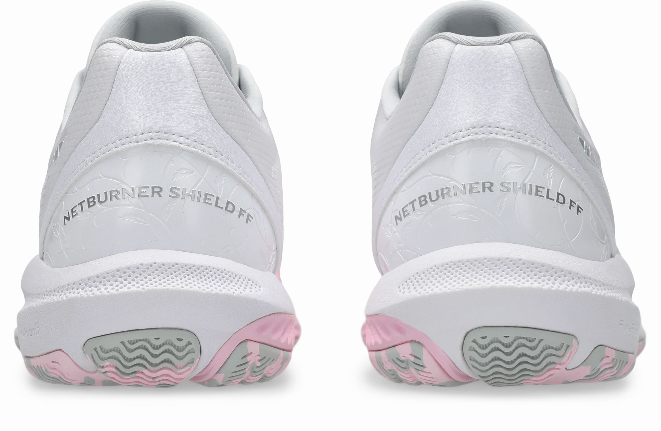 Asics Womens Netburner Shield - White/Cotton Candy Asics X Packer Shoes