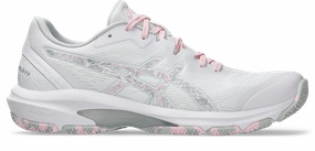 Asics Kith Shoes Asics Womens Netburner Shield - White/Cotton Candy