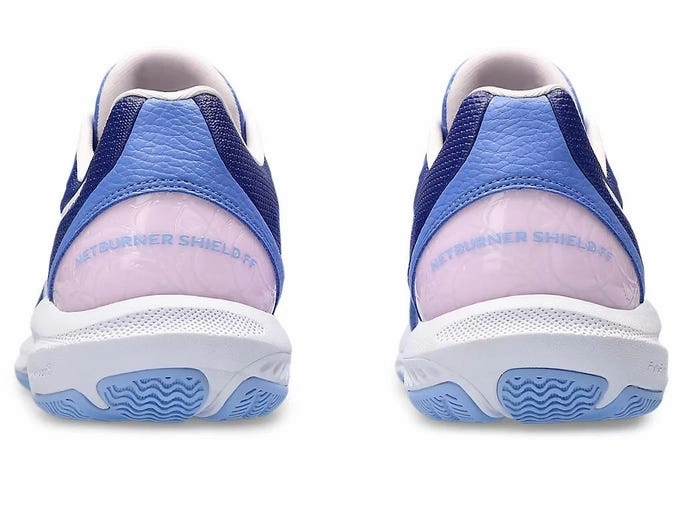 Asics Womens Netburner Shield FF - Sapphire/Cosmos Asic Shoes For Flat Feet