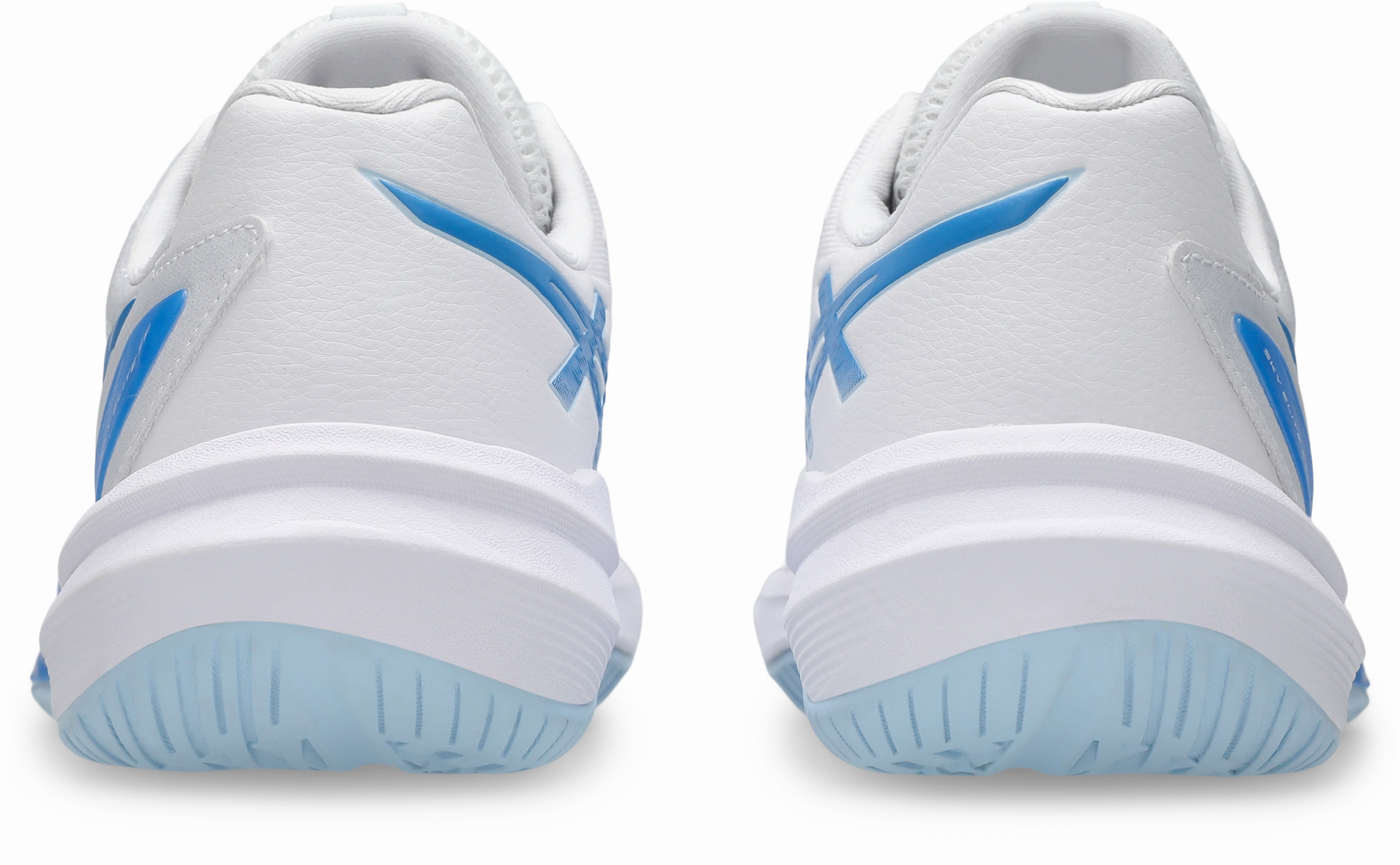 Nike Volleyball Shoes Zoom Hyperace Asics Womens Sky Elite FF Lo 3 Indoor Court Shoes - White/Blue Coast