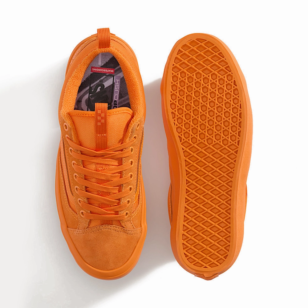 Gum Sole Skate Shoes Atiba Jefferson x Old Skool 36  'Solar Orange'