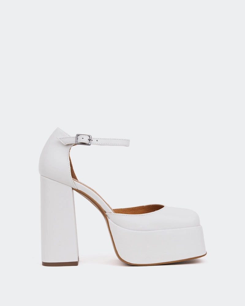 M And S Ankle Boots Azucar White Leather