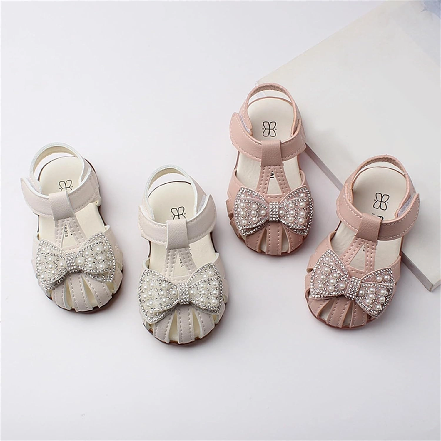 Baby Girls Shoes Toddler Baby Girl Shoes Breathable Shoe Dew Toe Shoe Bag Head Sandals Girl Leather Soft Closed Toe Flat Feet Asics Shoes