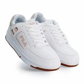 FILA Parker 2.0 Kids Sneaker - White/Gold Good Running Shoes For Marathon Training