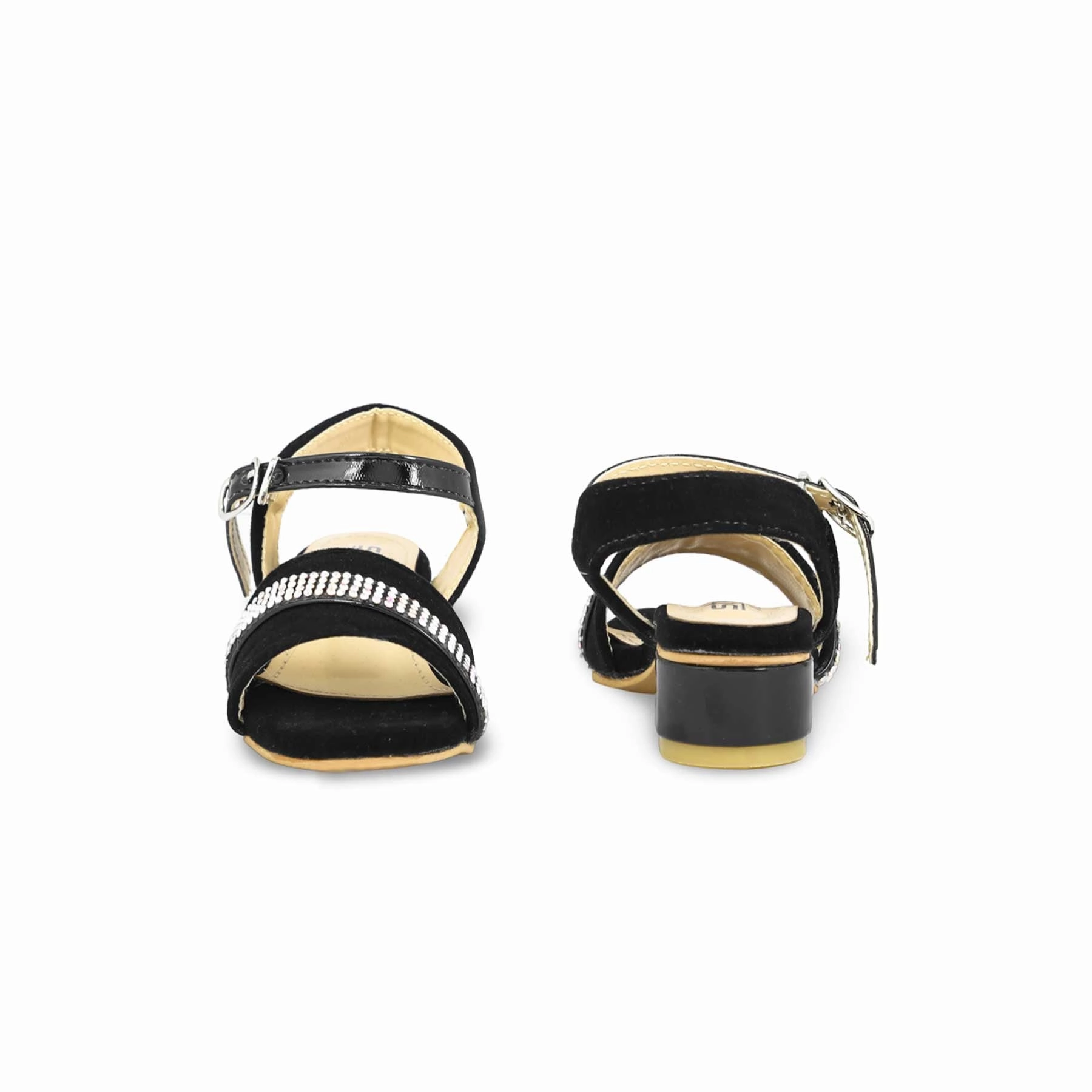 Girls Black Formal Sandal KD9925