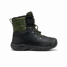 Big Kids' Kanibou Waterproof Winter Boot  |  Black/Bronze Green Kirkland Snow Boots