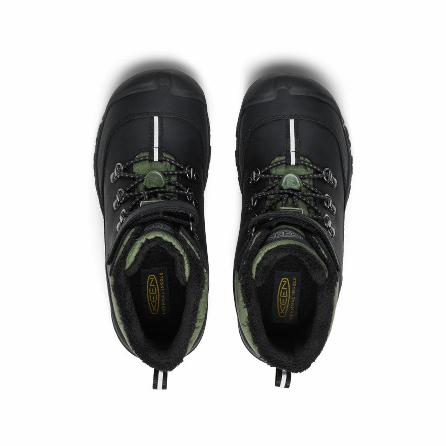 Big Kids' Kanibou Waterproof Winter Boot  |  Black/Bronze Green Snow Boots At Kohls