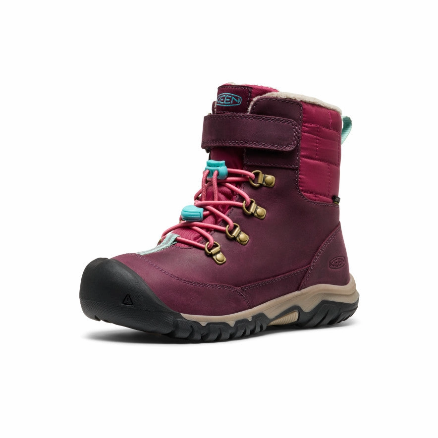 Big Kids' Kanibou Waterproof Winter Boot  |  Fig/Pink Lemonade Dubarry Snow Boots