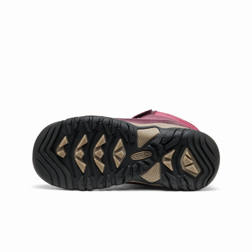 Big Kids' Kanibou Waterproof Winter Boot  |  Fig/Pink Lemonade Bare Trap Snow Boots