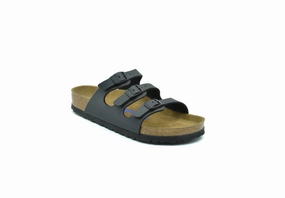 Sandals Like BIRKENSTOCK Florida Soft Footbed Birko-Flor Black 053011