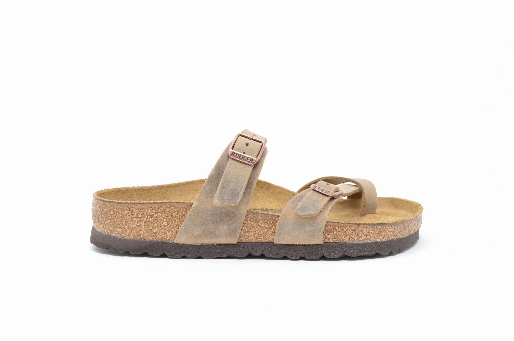 BIRKENSTOCK Mayari Oiled Leather Braided Sandals