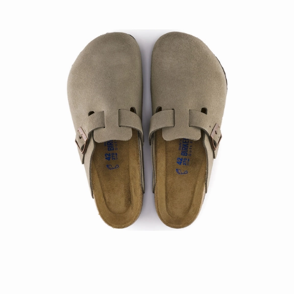 Arizona Bs Birkenstock Birkenstock Women's Boston Soft Footbed Taupe