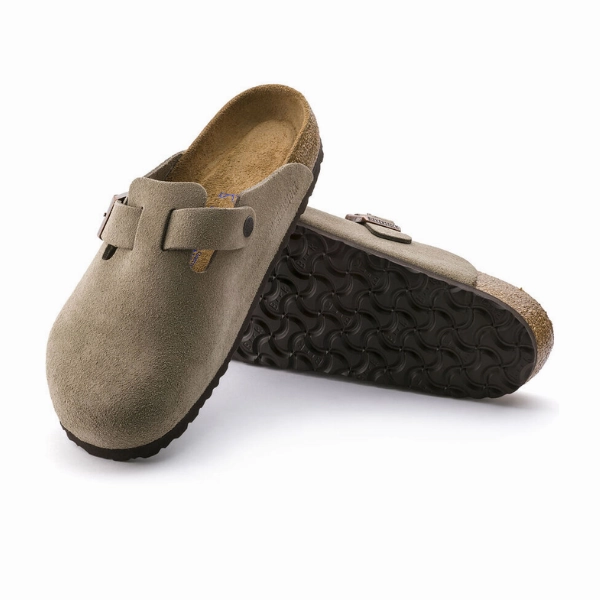 Clog Outfit Birkenstock Women's Boston Soft Footbed Taupe