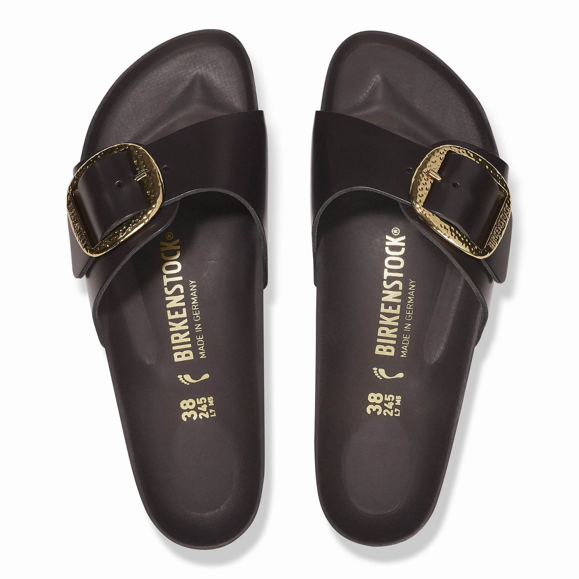 Madrid Big Buckle Natural Leather Patent Discontinued Styles