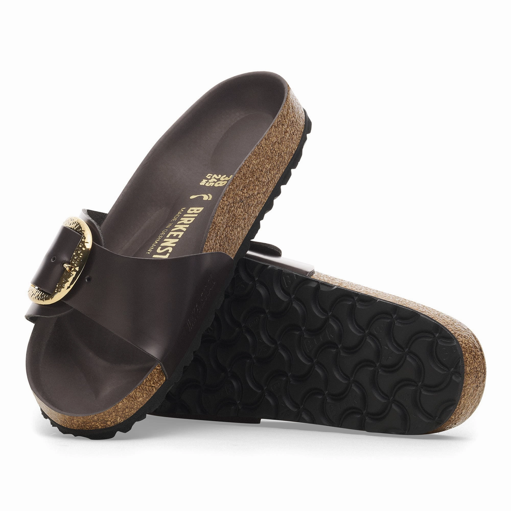 Studs Madrid Big Buckle Natural Leather Patent