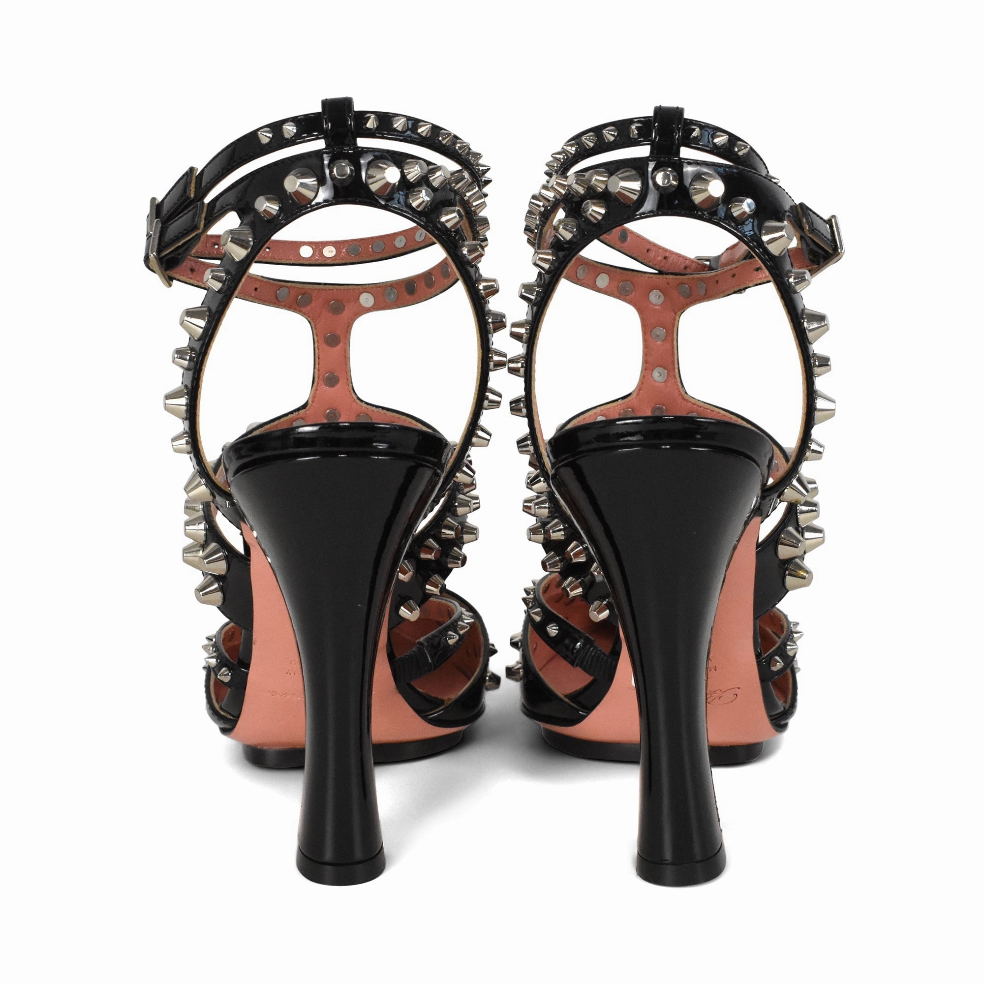 Mid Shaft Tight Ankle Boots Blumarine Studded Heels - Women's 37.5