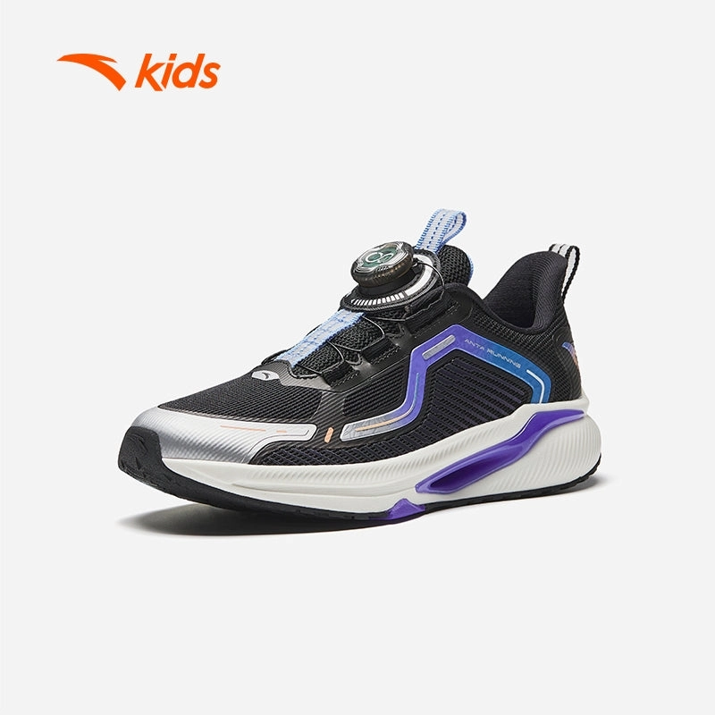 Sb Force Ash Skate Shoes anta kids boys running shoes 3125C5587-4 -black/silver (kasut larian kanak lelaki)