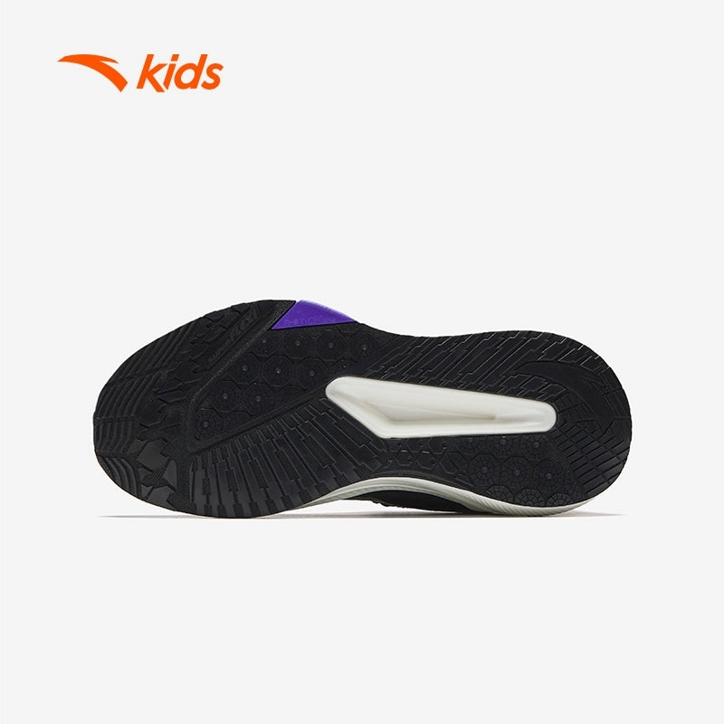 anta kids boys running shoes 3125C5587-4 -black/silver (kasut larian kanak lelaki) Indoor Skate Shoes