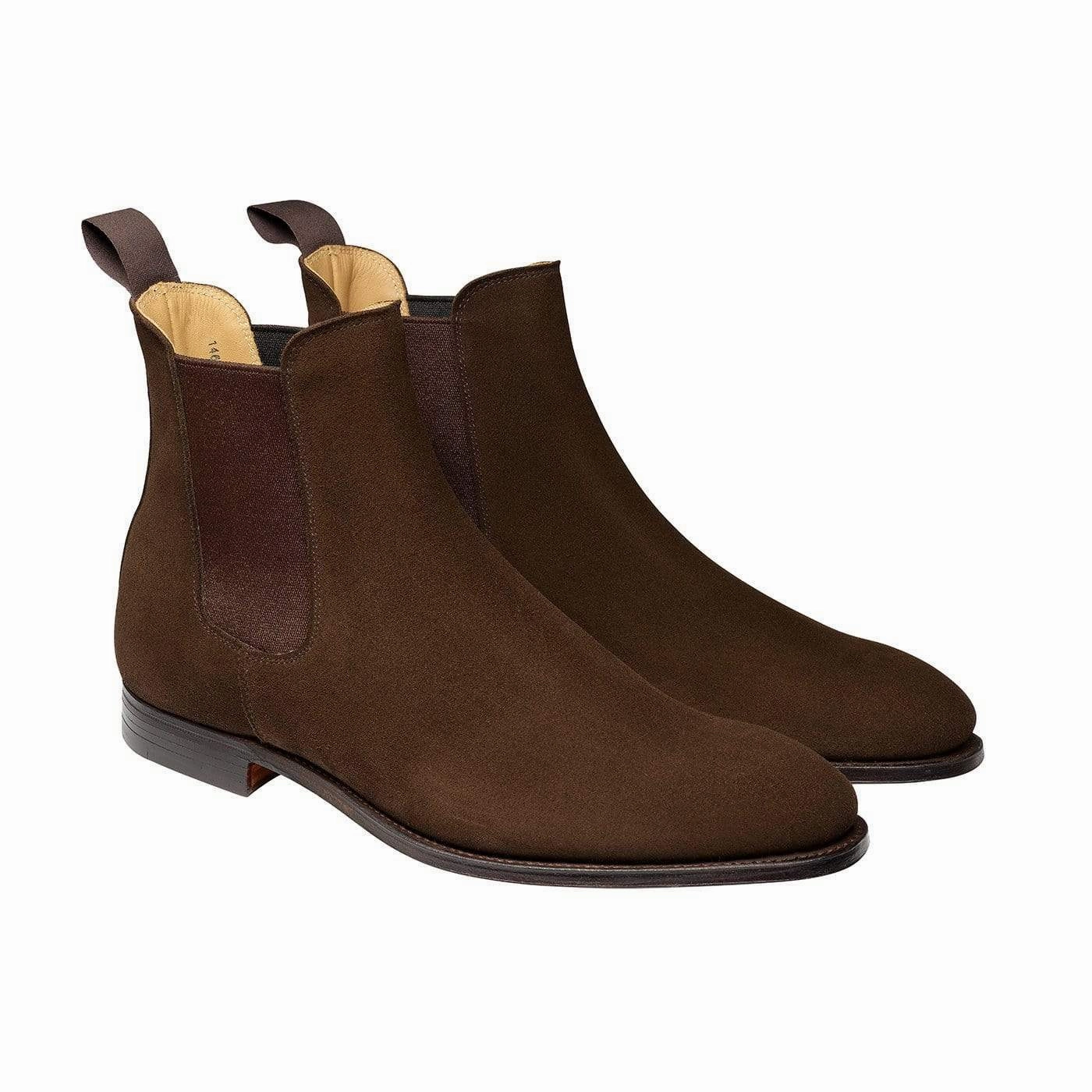 Bonnie Dark Brown Calf Suede Difference Between Ankle Boots And Chelsea Boots
