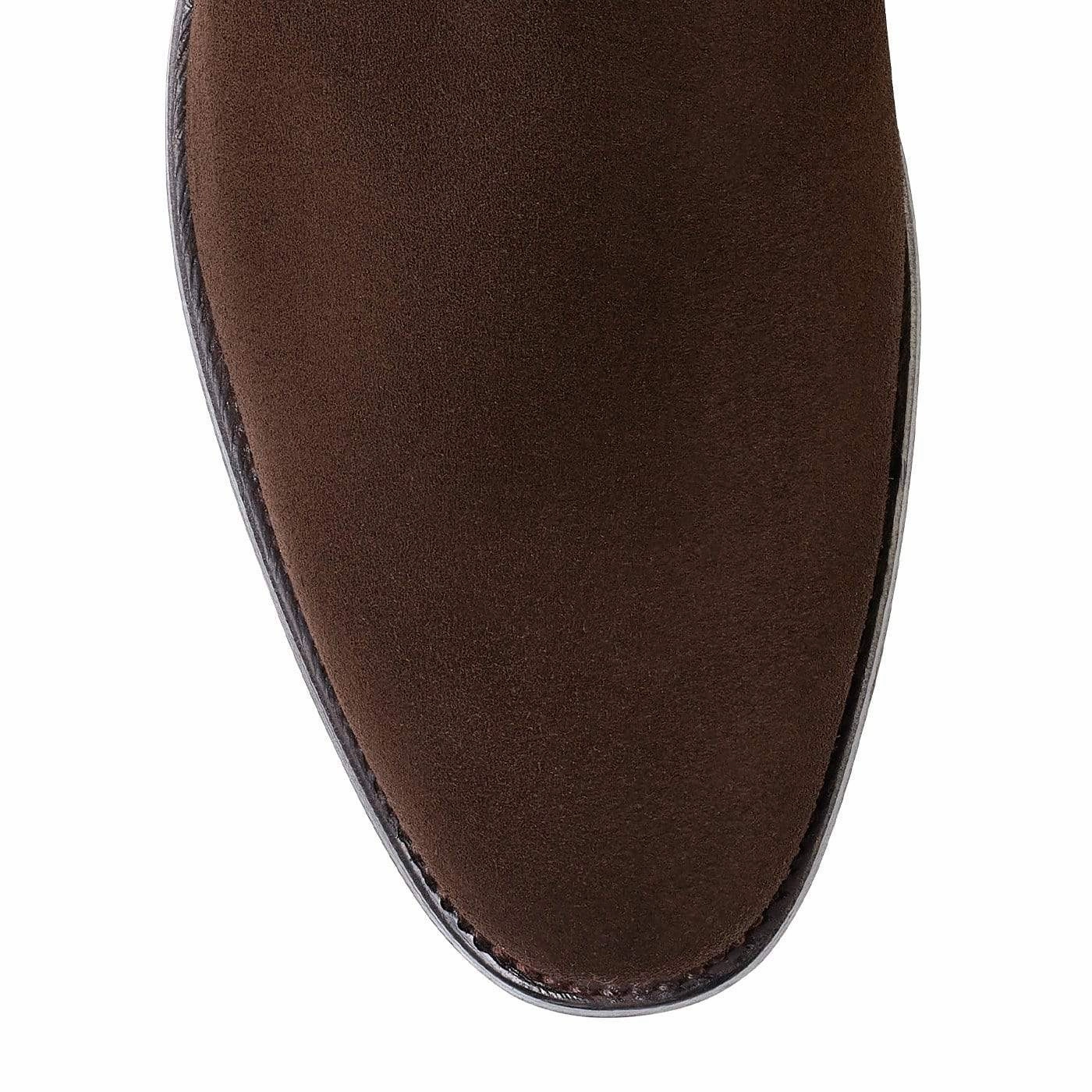 Bonnie Dark Brown Calf Suede Brighton Chelsea Boots