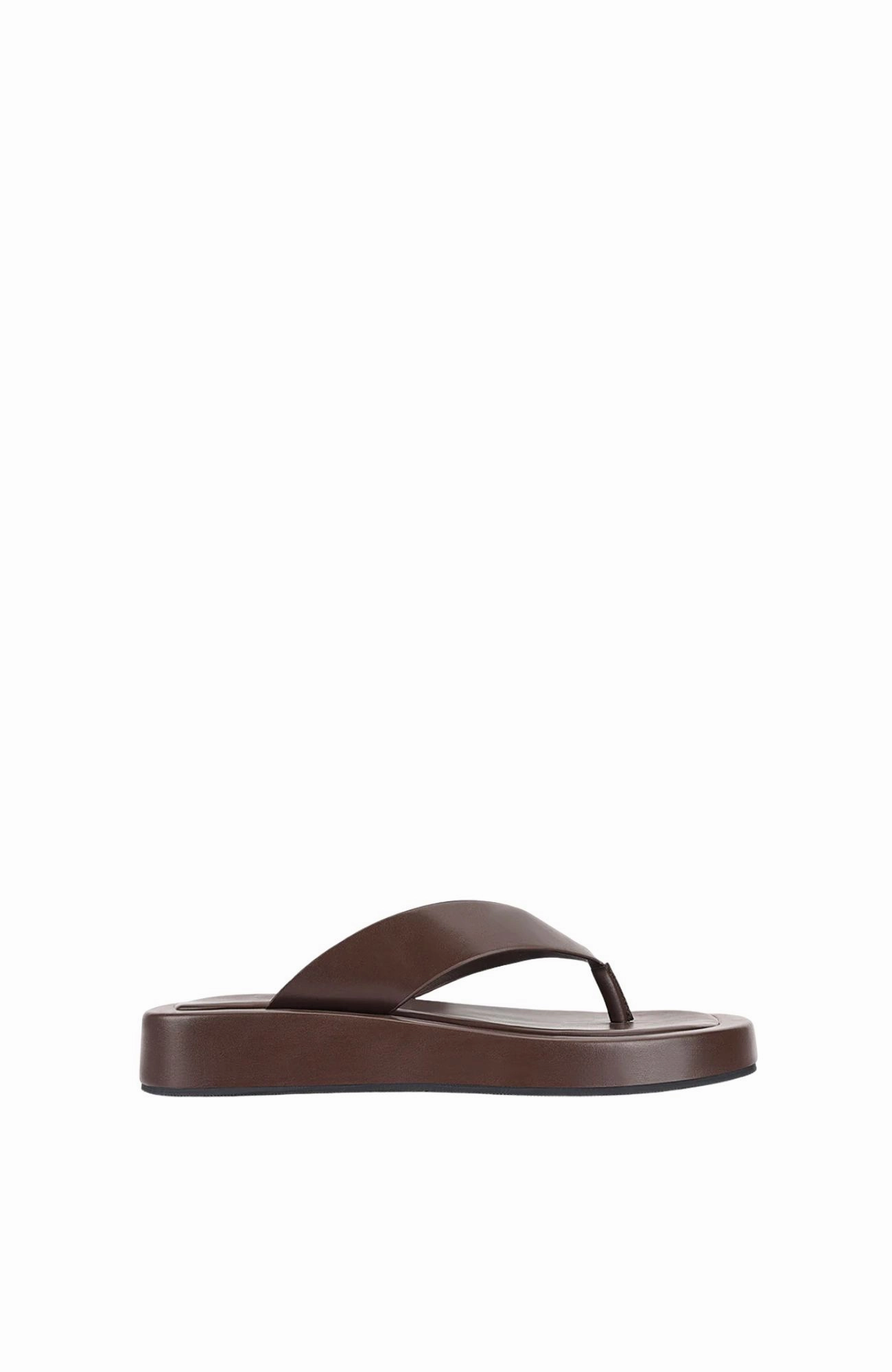 High Heel Flip Flops Sandals Bouncer II Flatform Thongs Chocolate Brown