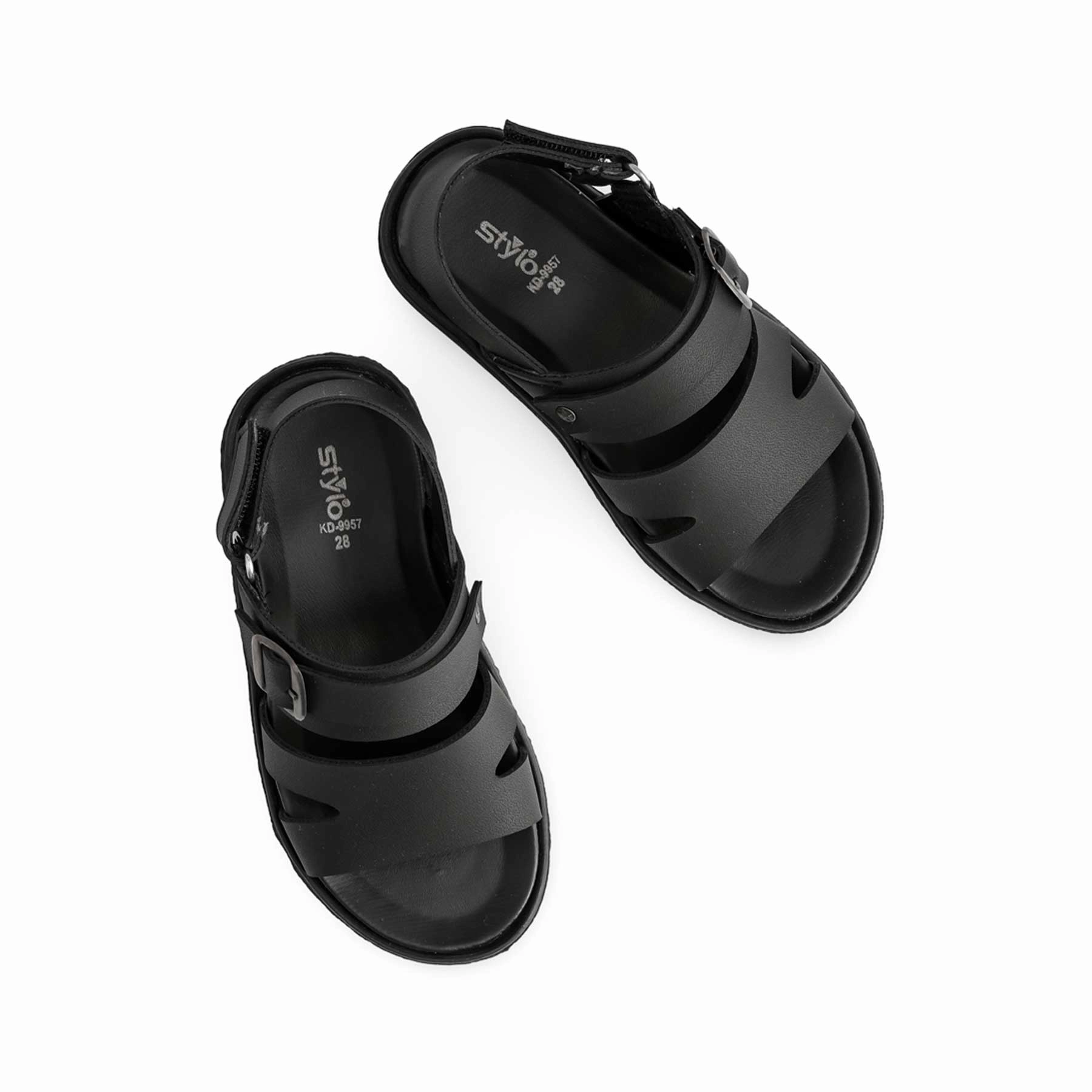 Boys Black Formal Sandal KD9957 Sandals Resort Packages