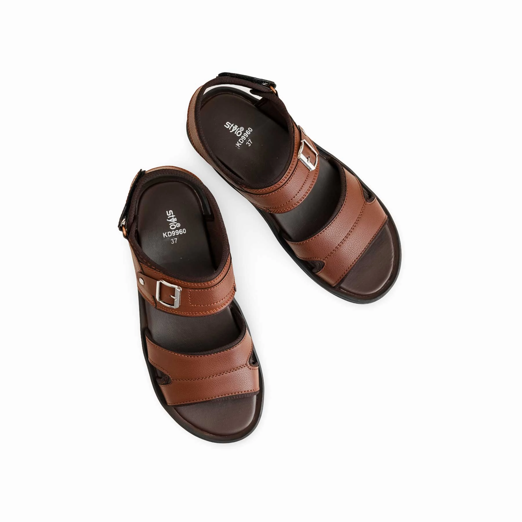 Wide Width Closed Toe Sandals Boys Coffee Formal Sandal KD9960