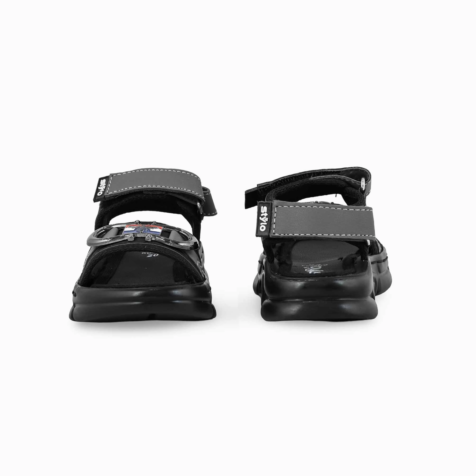 Boys Grey Formal Sandal KD4783