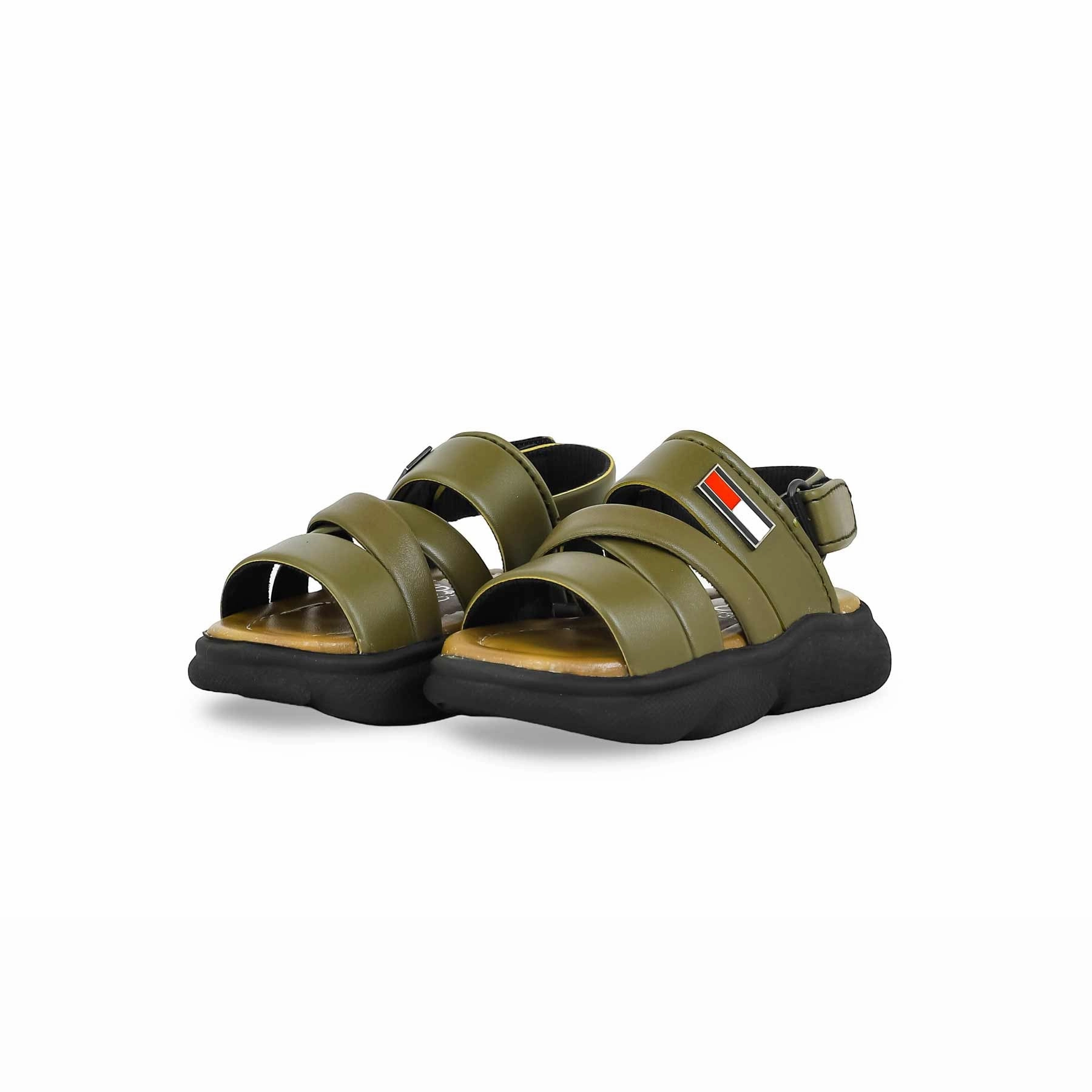 Boys Olive Formal Sandal KD4730 Sandals Grande Antigua Resort