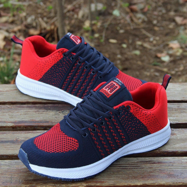 Orange Nike Tennis Shoes Breathable Mesh Trainers