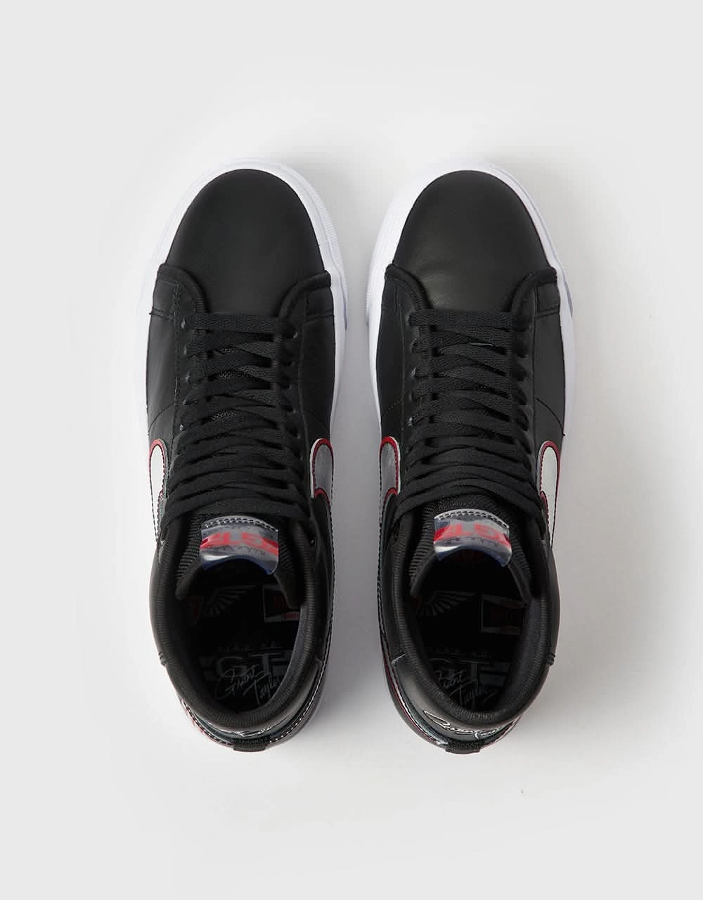 Nike Dunk Low Retro Premium Shoes Nike SB Zoom Blazer Mid Pro GT Skate Shoes - Black/Metallic Silver-Univ Red-White-Black-Grey Fog