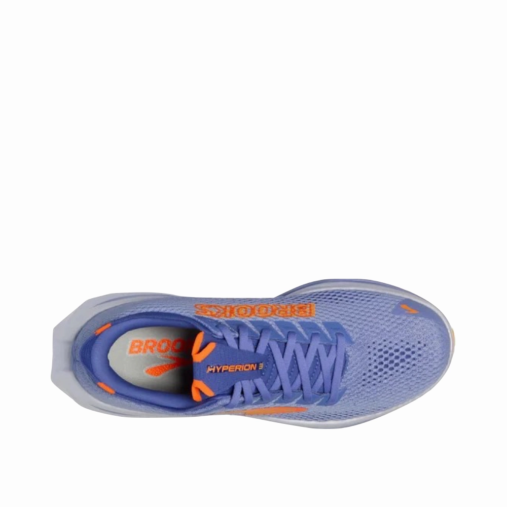 Brooks Women's Hyperion 3 Sneaker in Blue Heron/Orange/White Star Vital Training Shoes