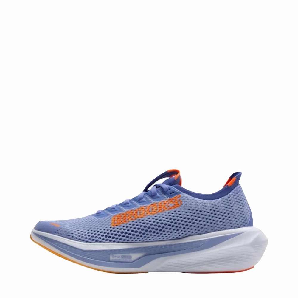 Hybrid Training Shoe Brooks Women's Hyperion 3 Sneaker in Blue Heron/Orange/White