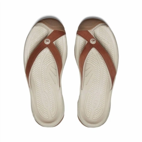 Women's Waimea Leather Closed Flip-Flop In Sorrel Horse Flip Flops Closed Toe