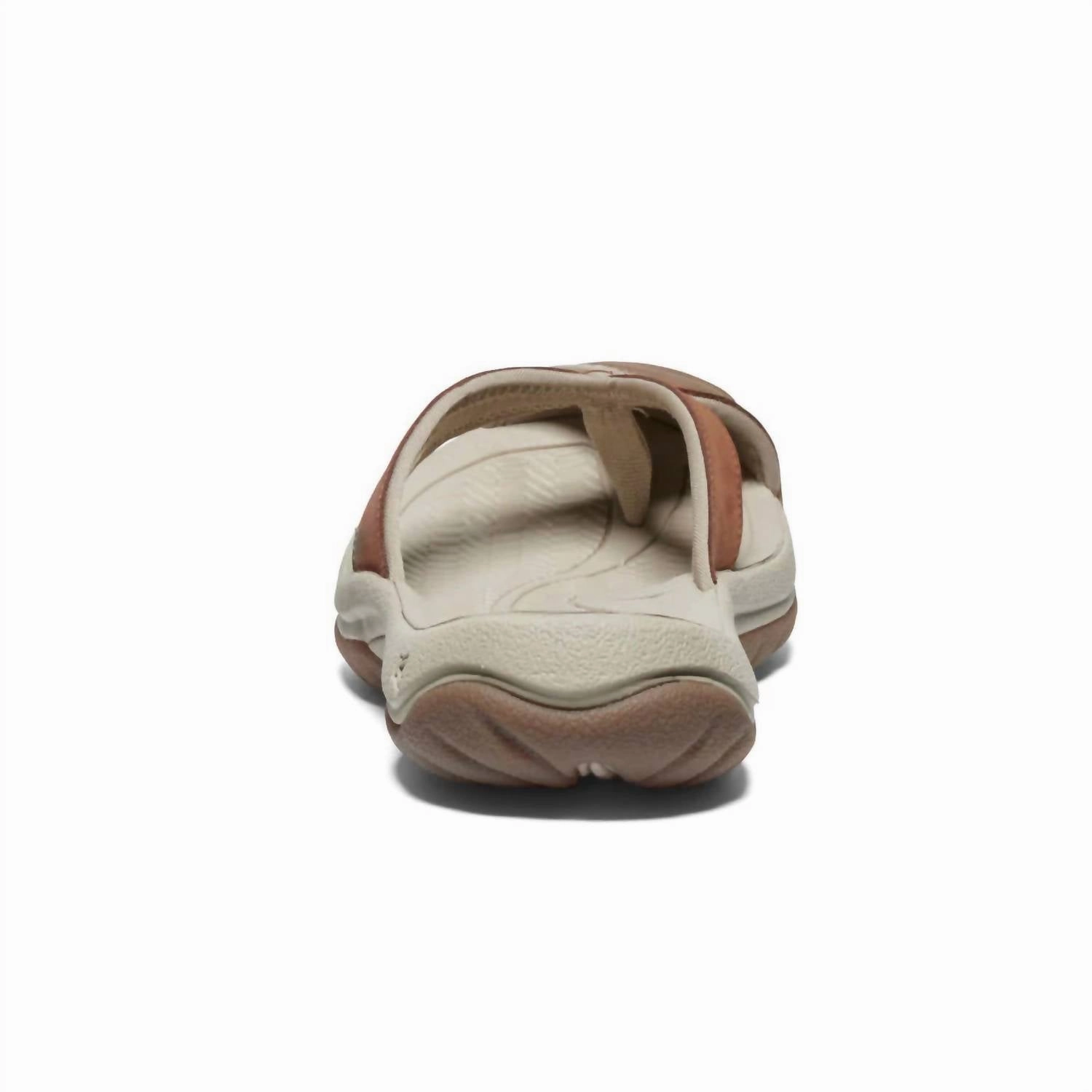 Flora Flip Flops Women's Waimea Leather Closed Flip-Flop In Sorrel Horse