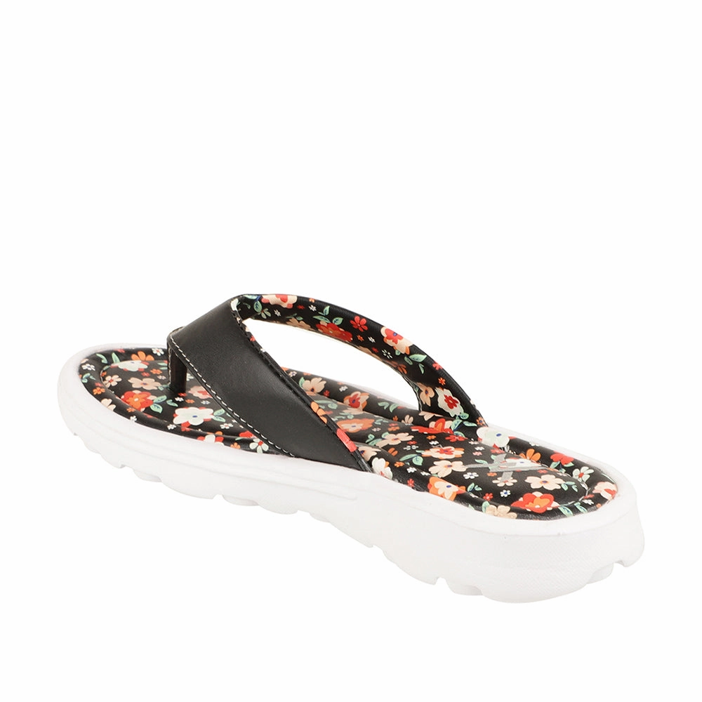 Custom Made Flip Flops Women's Floral Print Comfort Thong Flip-Flops