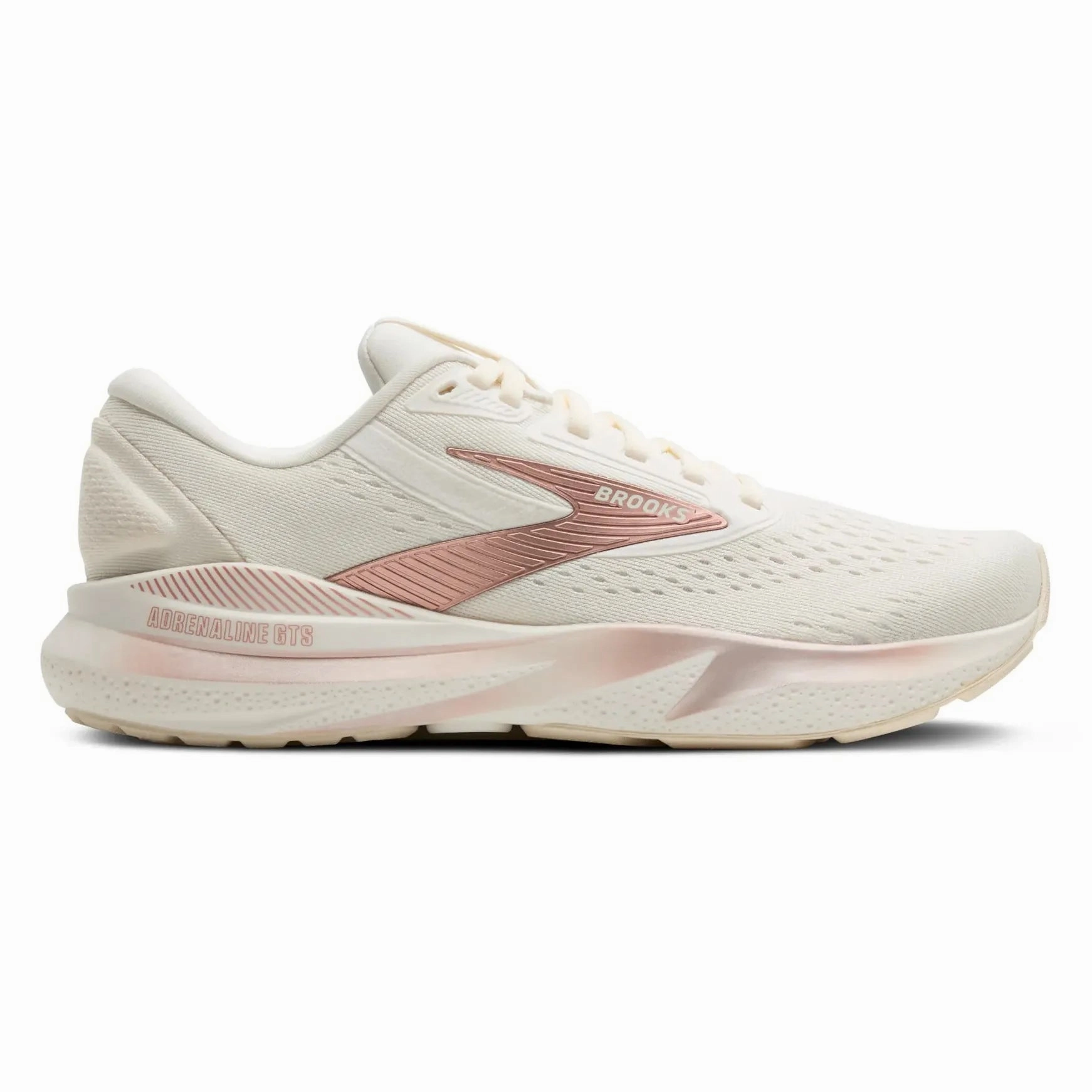Brooks Adrenaline GTS 24 Women' Running Shoes Coconut Rose Gold White Best Cross Training Shoe Brands