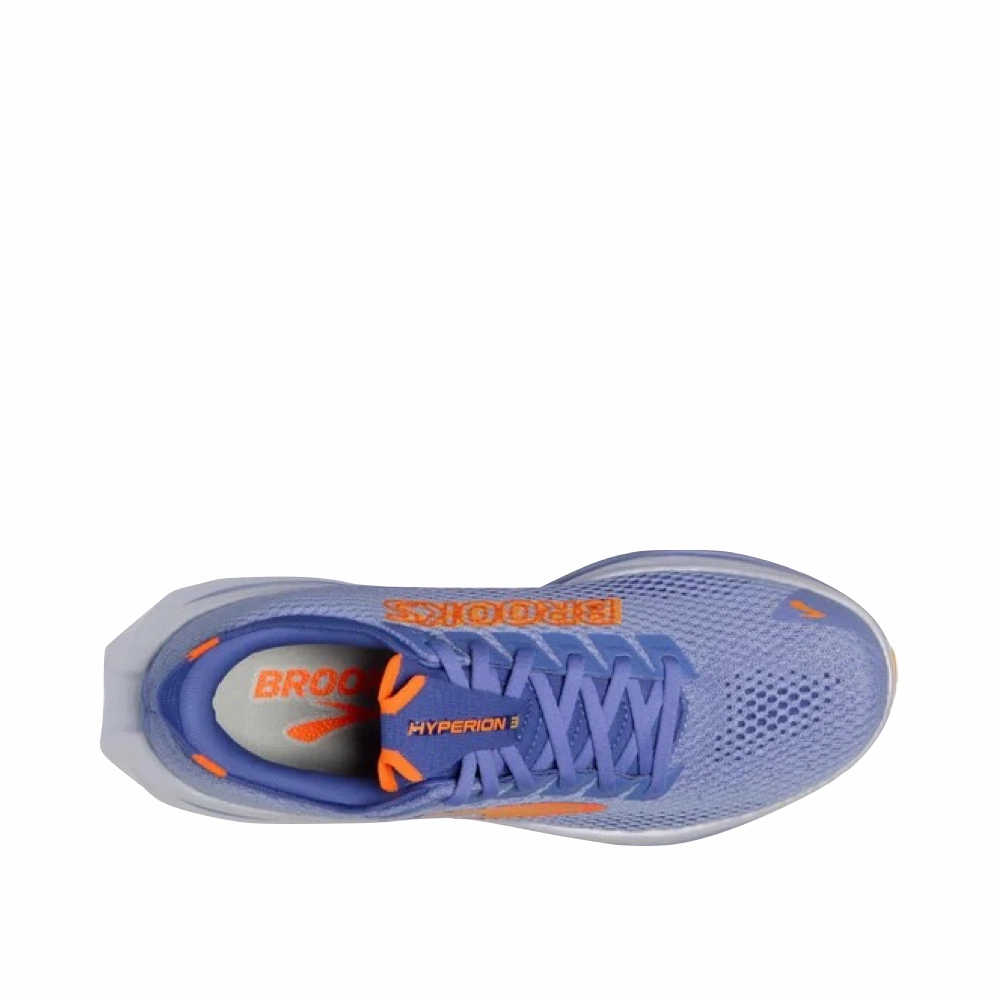 Best Super Trainer Shoes Brooks Women's Hyperion 3 Sneaker in Blue Heron/Orange/White
