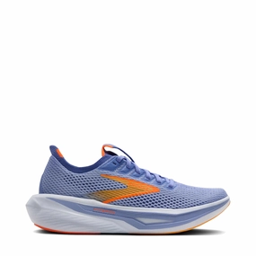 Brooks Women's Hyperion 3 Sneaker in Blue Heron/Orange/White Best Shoes For Walking And Cross Training