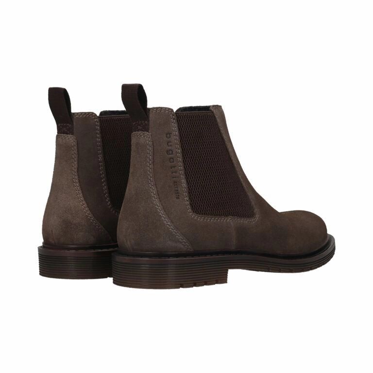 Ugg Mini Boots Bugatti Veda Evo 325-ATE30-1400-1100 Mens Dark Grey Suede Pull On Ankle Boots